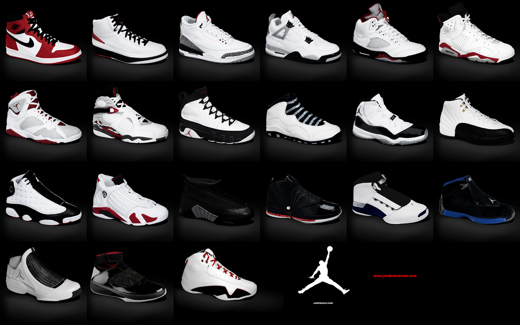 all of jordan shoes