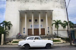 The Centre Hebreo Sefardi de Cuba, in the Vedado neighborhood of Havana. (Photo by Jessica Nieberg)