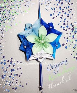 Origami Paper Folding Kusudama Flower Decor Life Hacking