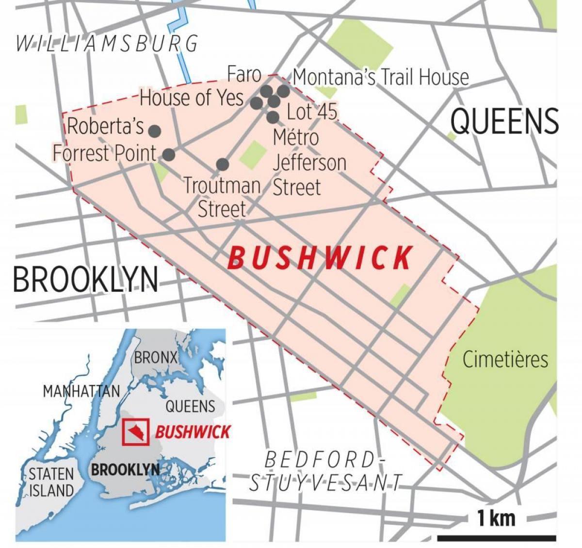 Bushwick Brooklyn Map 