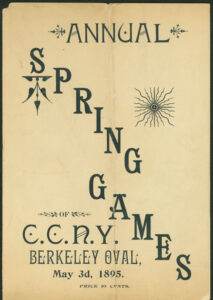 Program cover for 1895 Spring games.